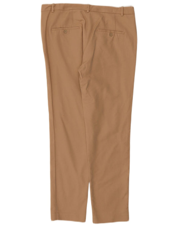 Zara Pantalon Chino Slim Femme EU 38 Small W28 L26 Coton Beige