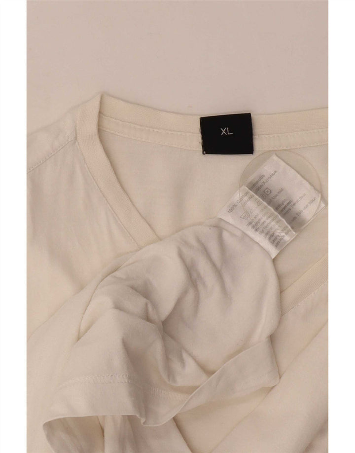 Hugo Boss Homme T-Shirt Top XL Blanc Coton