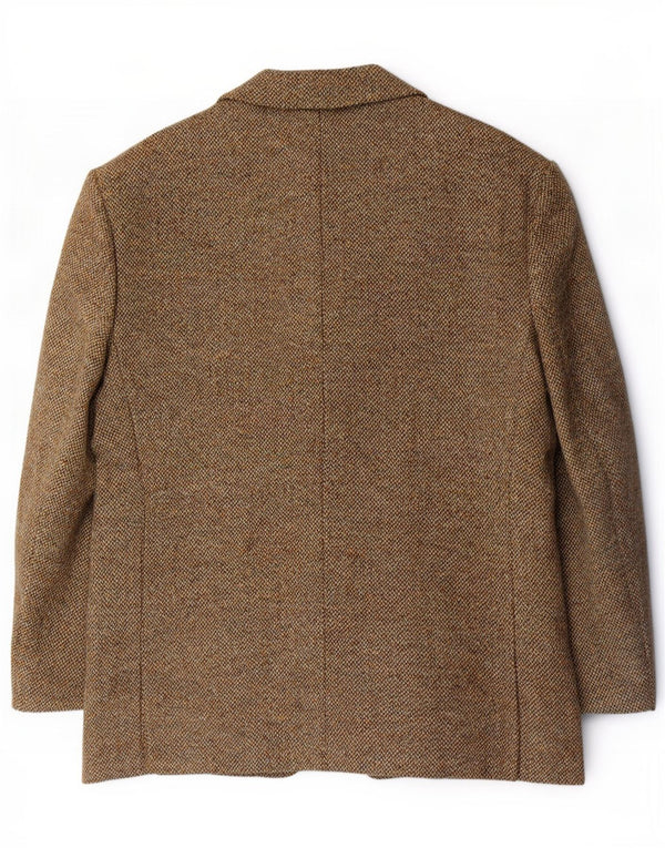 Harris Tweed Veste Blazer 2 Boutons Homme IT 46 3XL Marron Moucheté