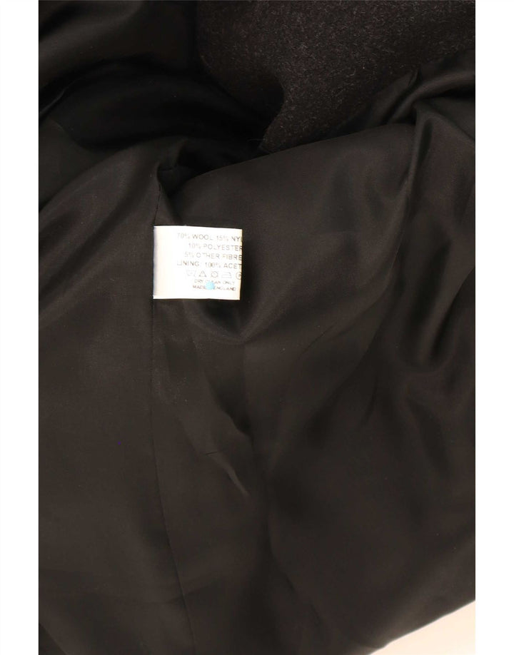 Helene Berman Manteau Blarney pour femme UK 12 Laine noire moyenne