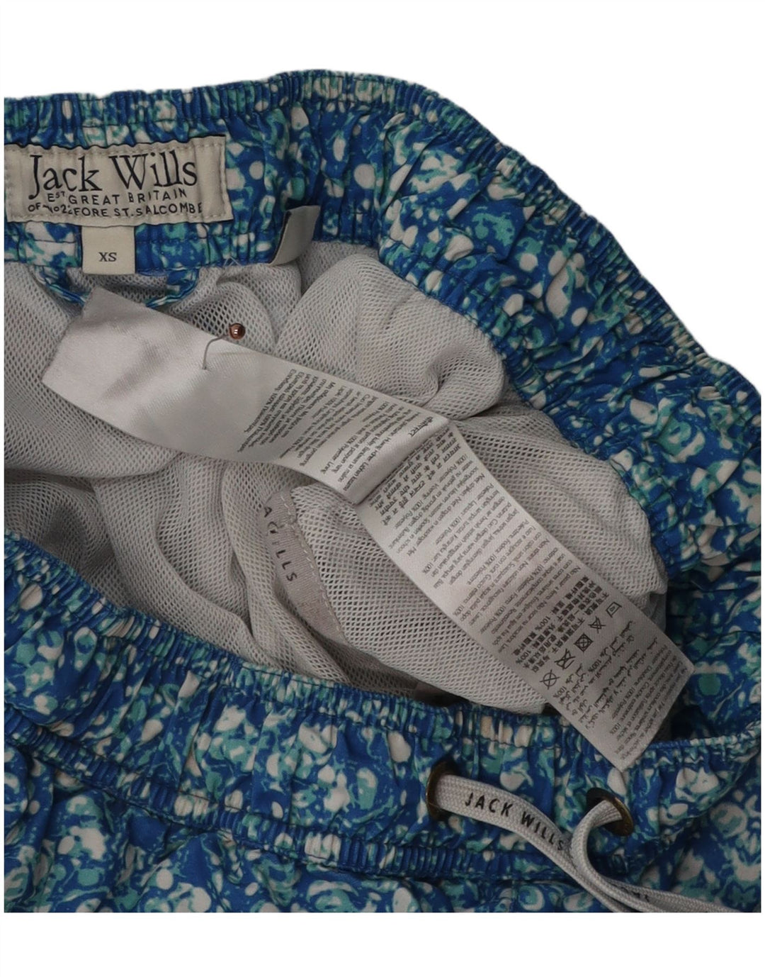 Jack Wills Short de Bain Homme XS Bleu Floral Polyester