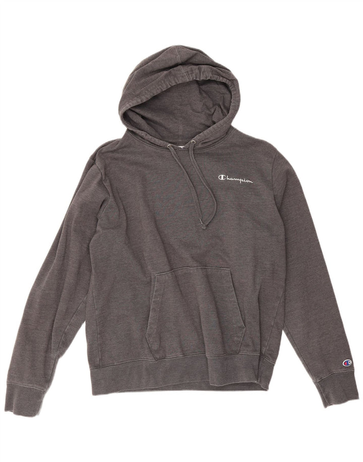 Champion Pull à capuche pour homme Large Gris Coton