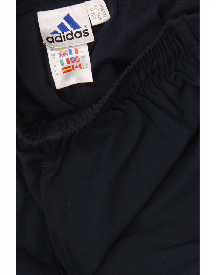 ADIDAS Pantalon de survêtement pour femme UK 12 Bleu marine moyen Polyester
