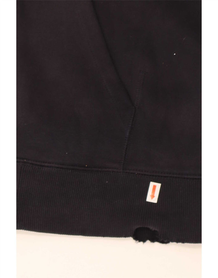 Carhartt Pull à capuche zippé pour homme en coton bleu marine moyen