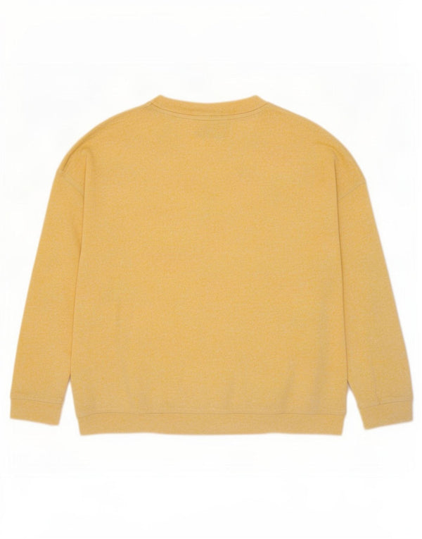 Marks & Spencer Sweat-shirt à manches 3/4 pour femme UK 16 Large Jaune
