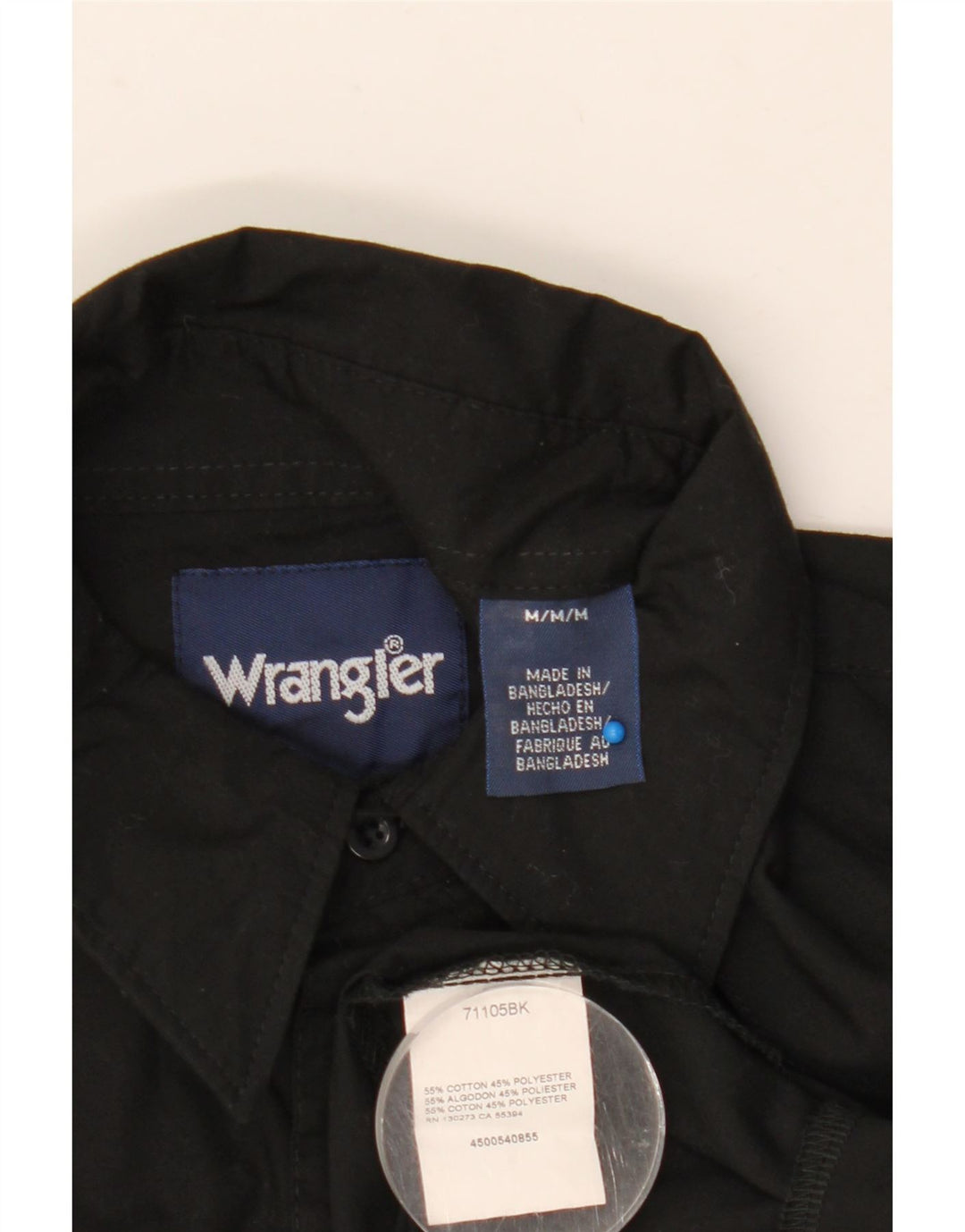 Wrangler Chemise Homme Moyen Noir Coton