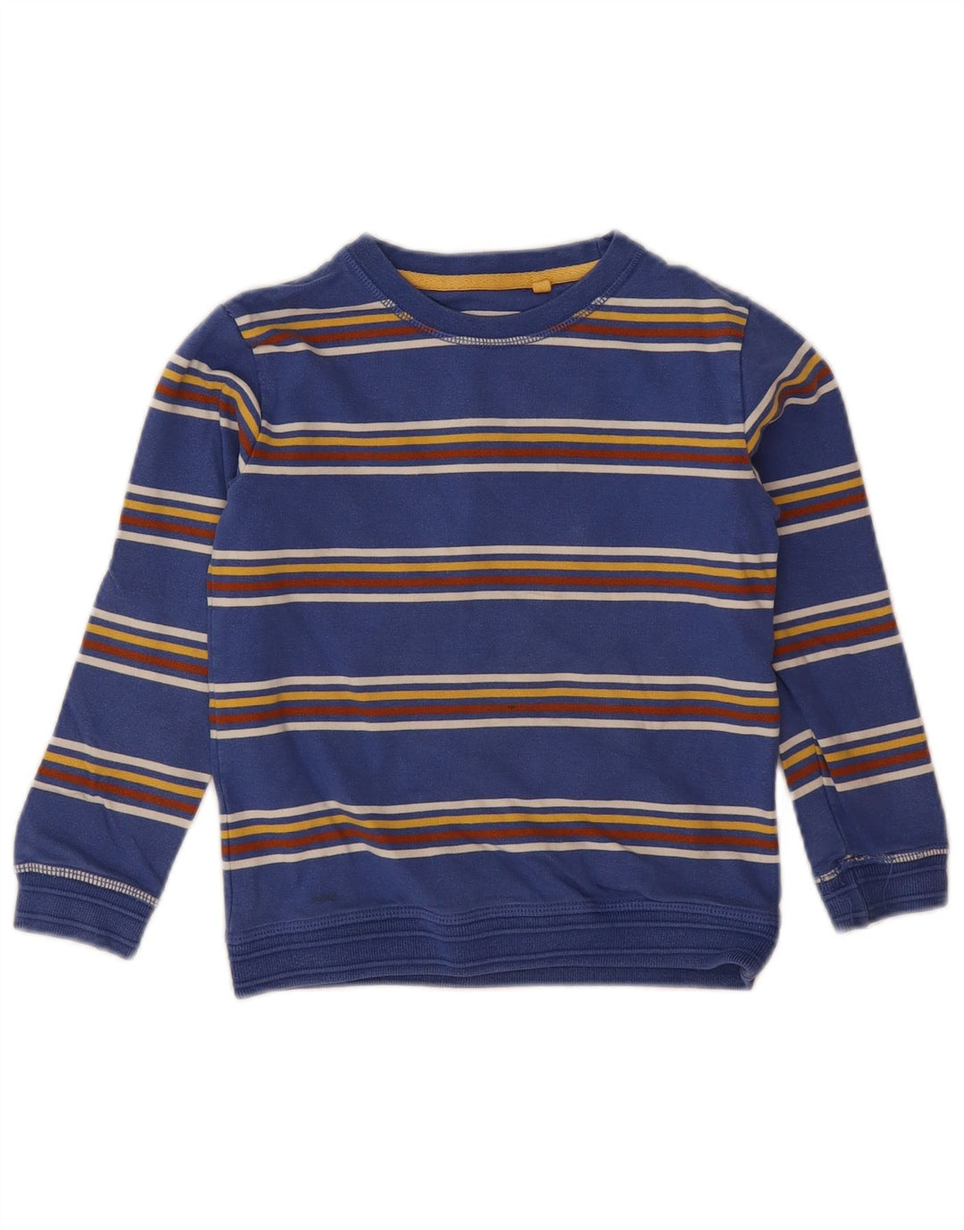 Fat Face Sweat-Shirt Garçon 5-6 Ans Bleu Rayé Coton