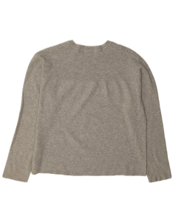 Marks & Spencer Pull ras du cou pour femme UK 14 Gris moyen Viscose