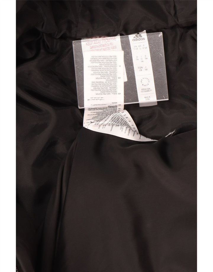 Veste matelassée à capuche Adidas Garçon 13-14 ans Noir Polyester