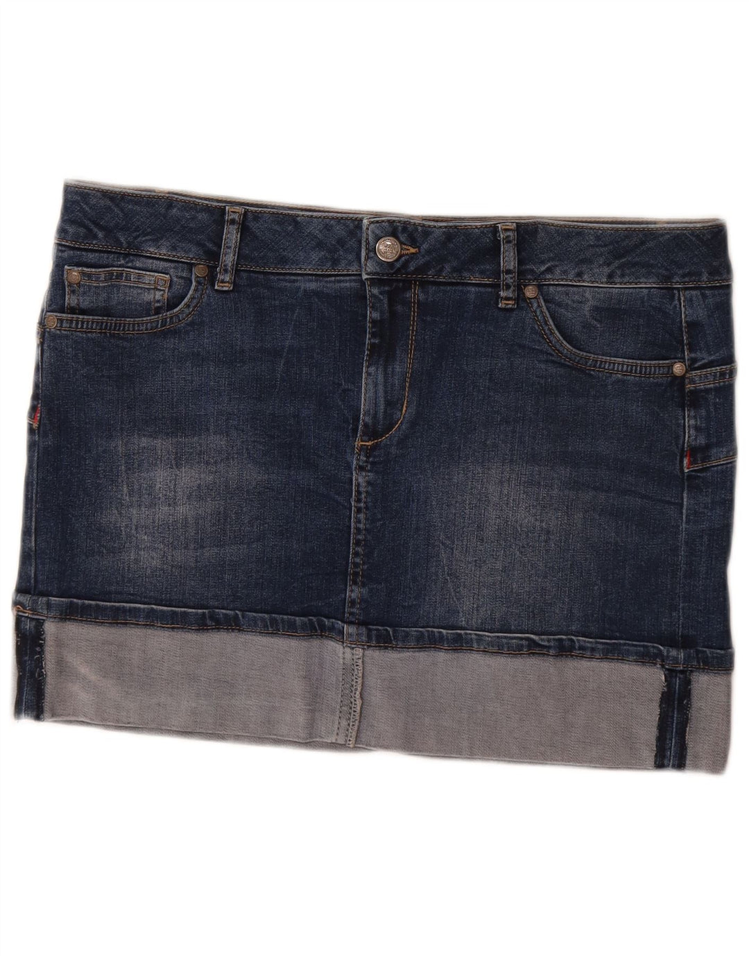 Liu Jo Femme Jupe En Jean W32 Large Bleu Marine Coton