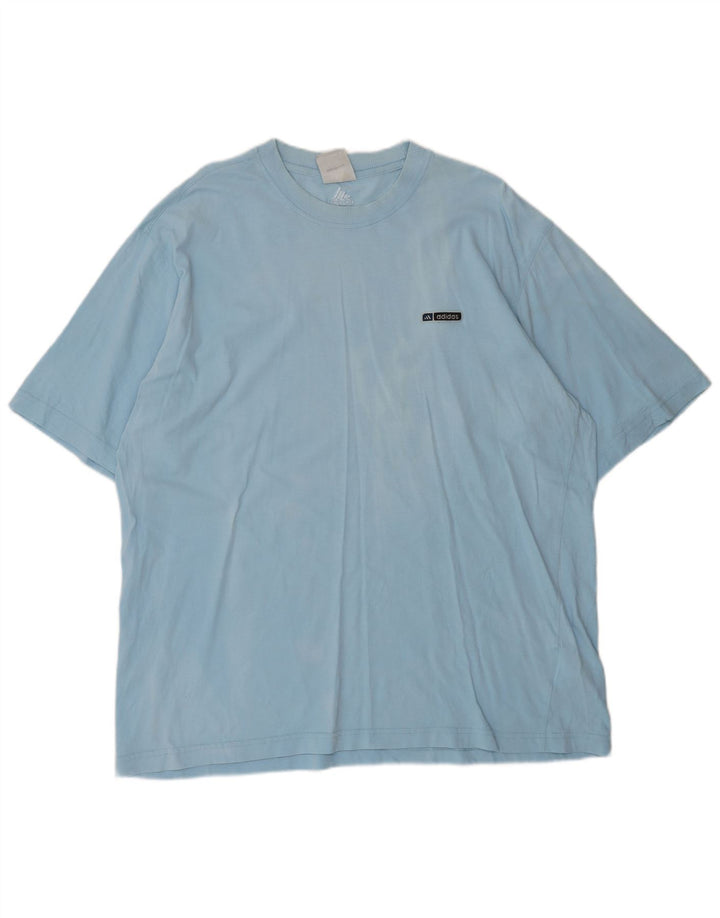 ADIDAS T-Shirt Homme Top XL Bleu Coton