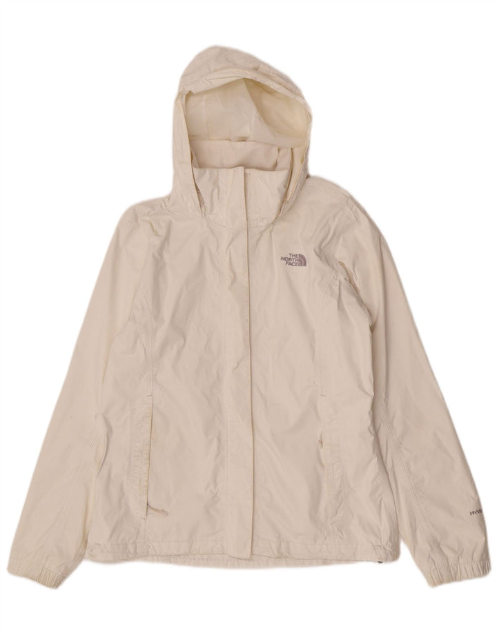 The North Face Veste de pluie à capuche pour femme UK 14 Medium White Nylon