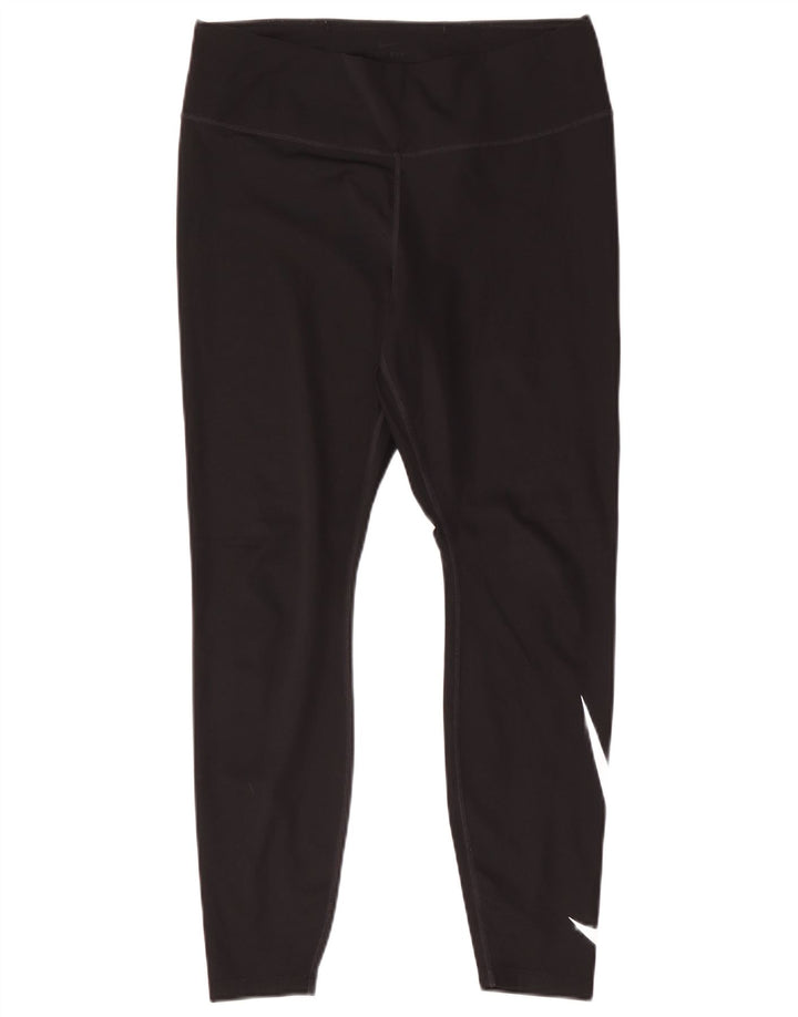 Legging Nike Dri Fit Graphic pour femme UK 14 Large Noir Polyester