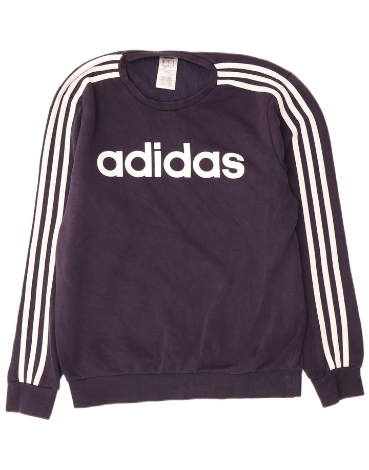 Adidas Sweat-shirt Homme Bleu Marine Moyen Polyester