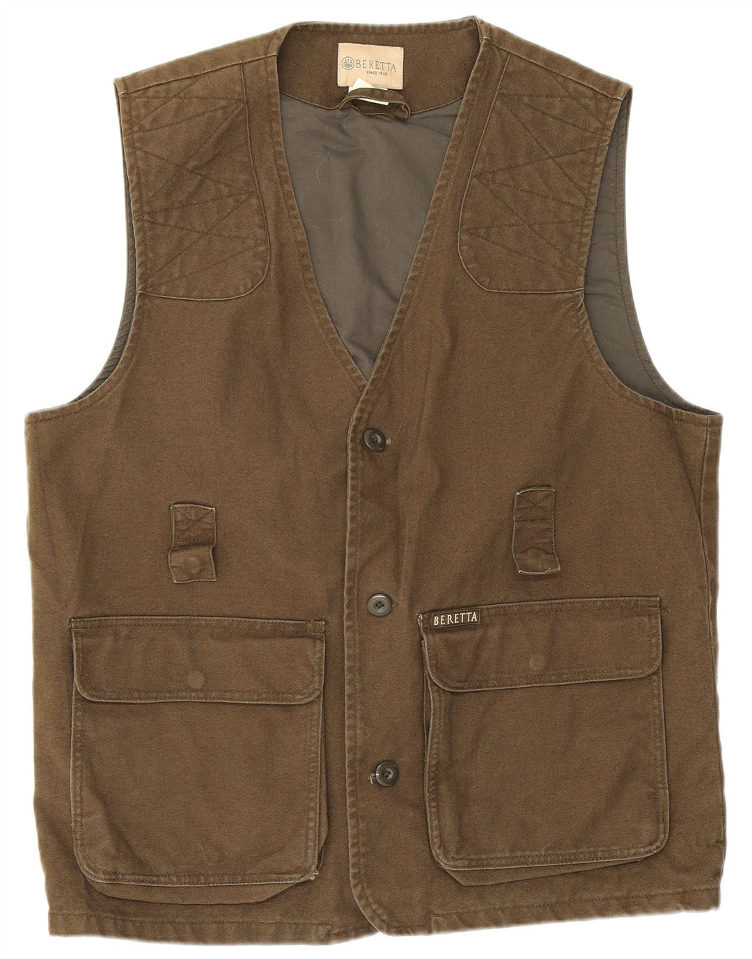 Beretta Gilet utilitaire pour homme UK 38 en coton kaki moyen