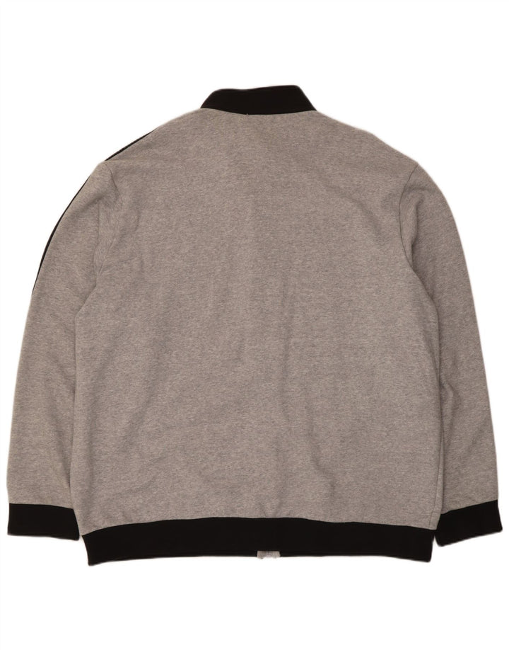 Adidas Veste de survêtement pour homme 2XL Gris Colorblock Coton