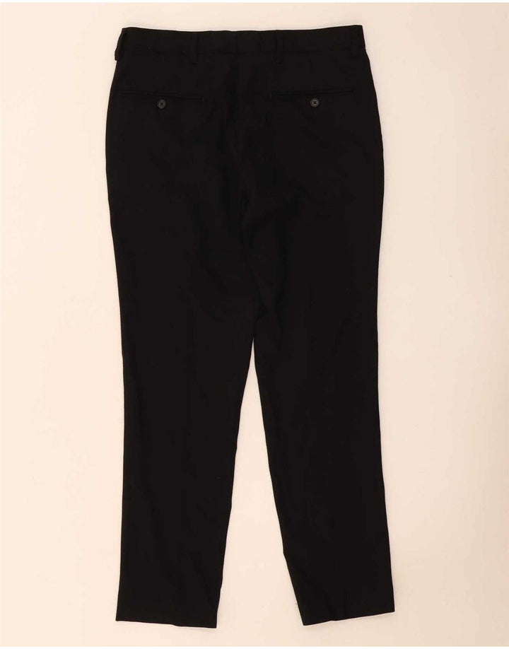 Marks & Spencer Pantalon de costume slim fit pour homme W32 L29 laine noire