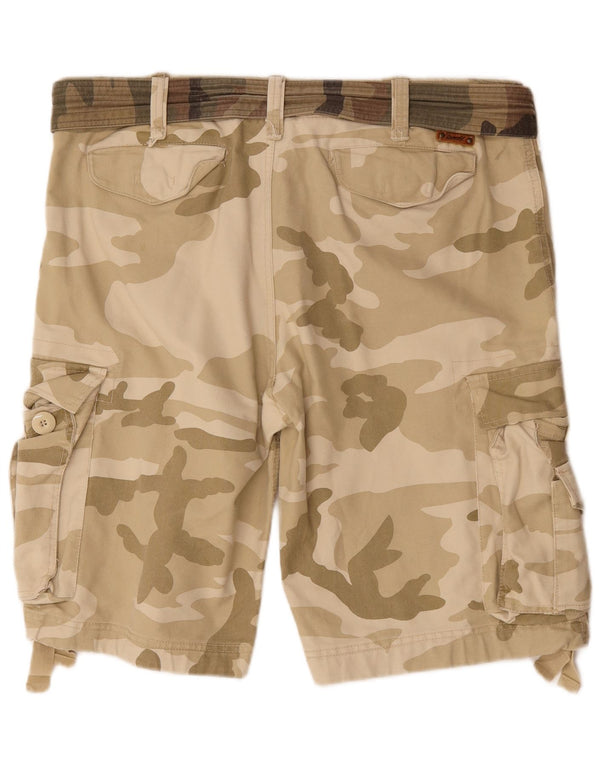 Brandit Short Cargo Homme 2XL W42 Beige Camouflage Coton