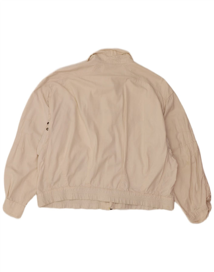 Ciao Hommes Bomber Veste IT 48 Moyen Blanc Cassé Coton