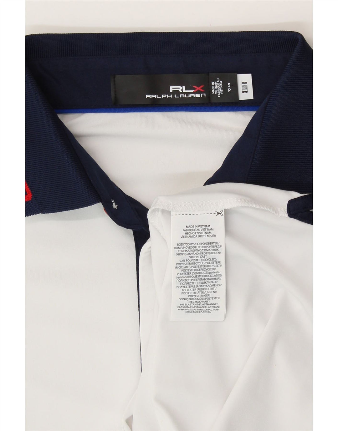 Ralph Lauren Homme USA Polo Petit Blanc Rayé Polyester