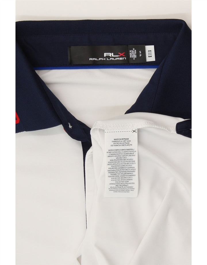 Ralph Lauren Homme USA Polo Petit Blanc Rayé Polyester