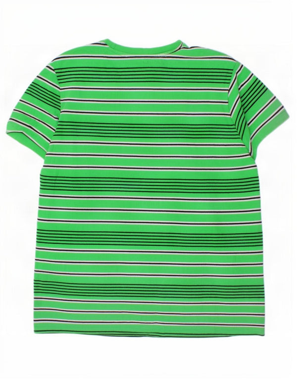 Ellesse T-Shirt Fille 11-12 ans Vert Rayé Coton
