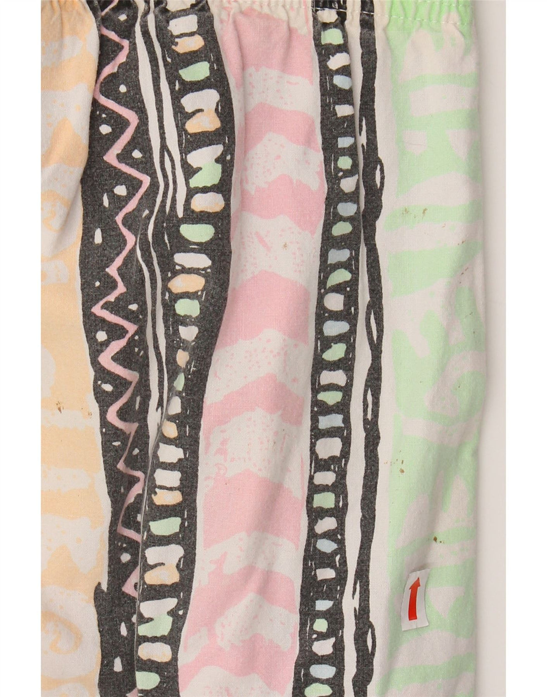 Pantalon Fuselé Taille Haute Femme Blues W34 L31 Géométrique Multicolore