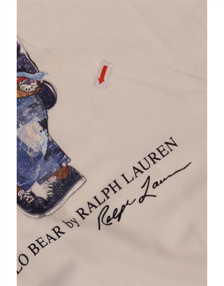 POLO RALPH LAUREN T-shirt slim fit pour homme en coton blanc moyen