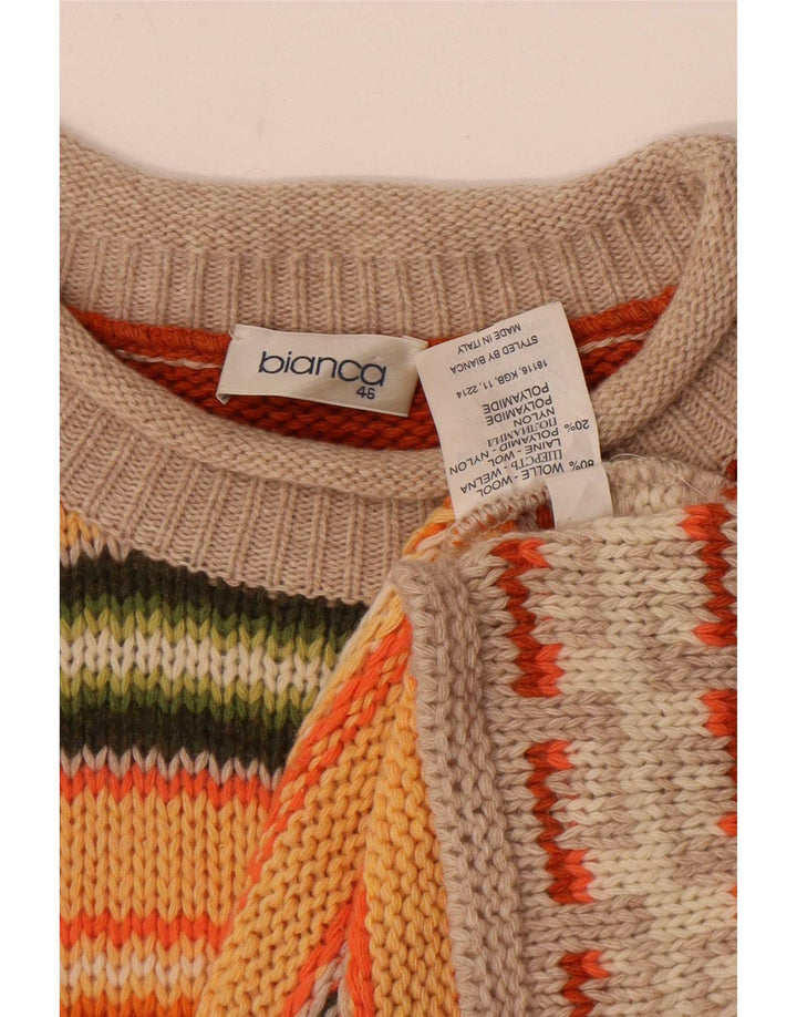 Bianca Pull col roulé pour femme IT 46 Large Multicolore