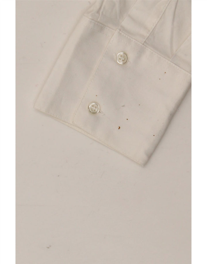 chemise femme vintage UK 14 Coton Blanc Moyen