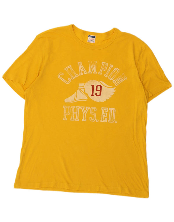 Champion T-Shirt Regular Graphic Homme XL Jaune