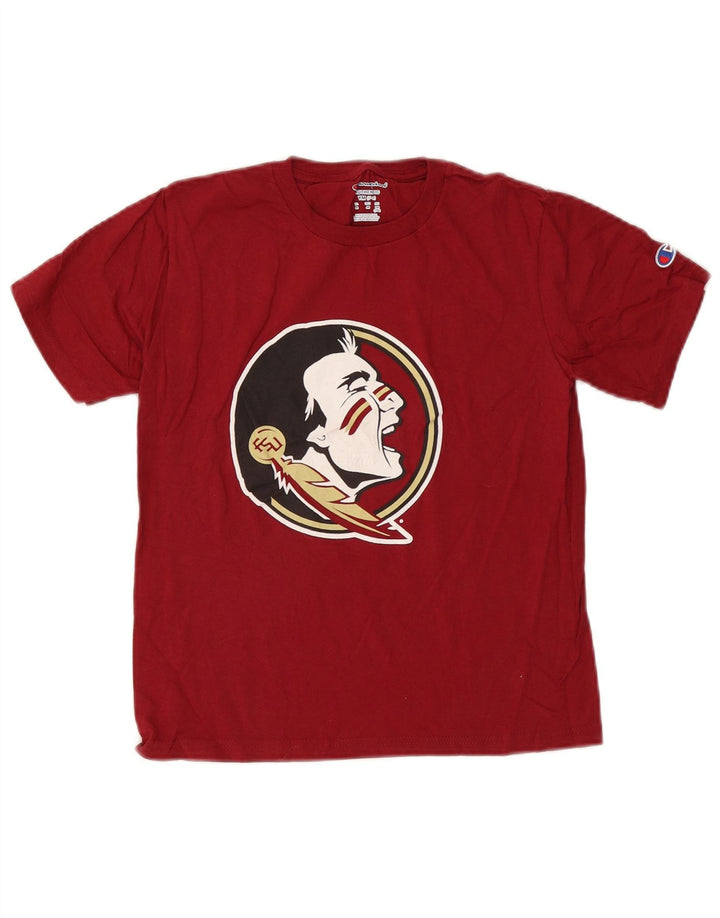 Champion T-Shirt Graphique Garçon 7-8 Ans Rouge Moyen