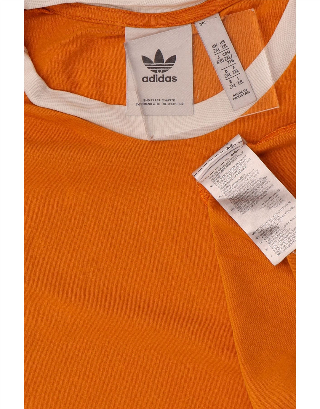 Adidas T-Shirt Homme Top 2XL Coton Orange