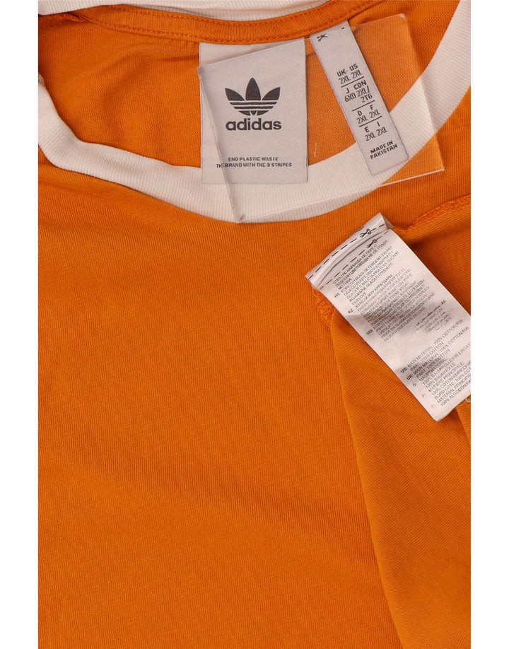 Adidas T-Shirt Homme Top 2XL Coton Orange