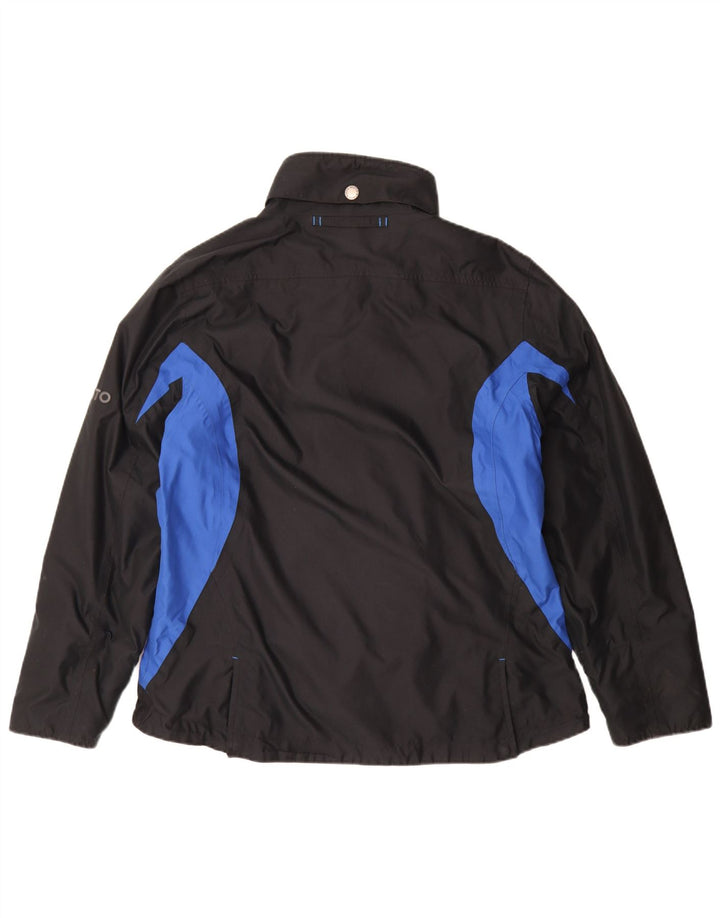 Musto Veste coupe-vent surdimensionnée pour femme UK 16 Large Black Colourblock