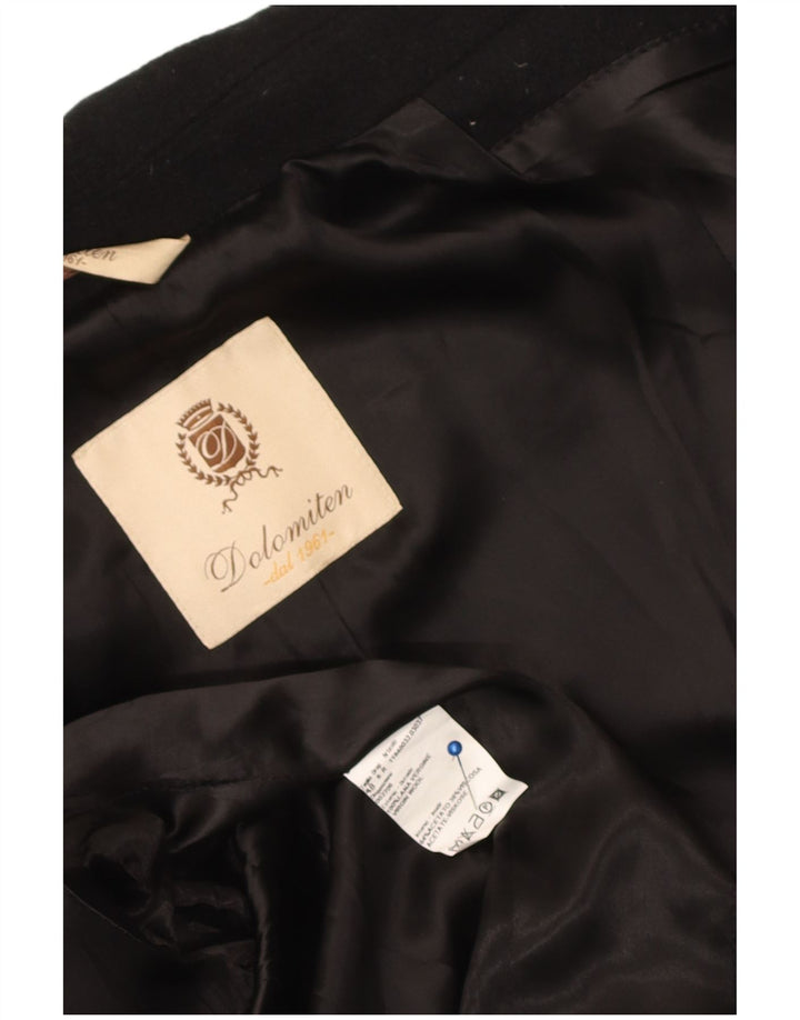 Dolomiten Duffle Jacket Femme IT 48 XL Noir Laine Vierge