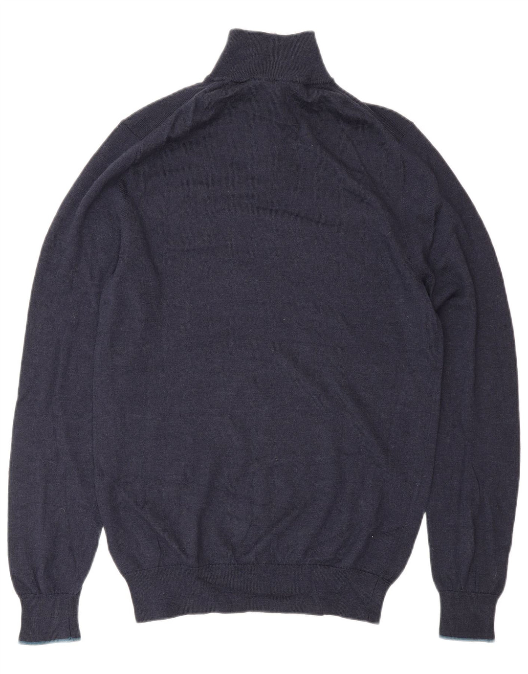 White Stuff Pull à col zippé en laine bleu marine Small Homme