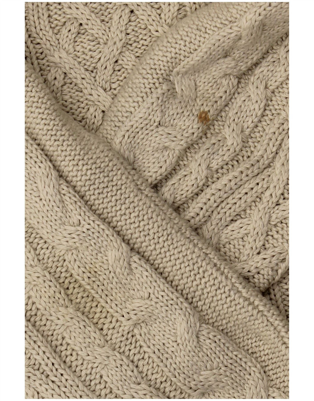 Zara Pull col bateau pour homme en coton beige Large