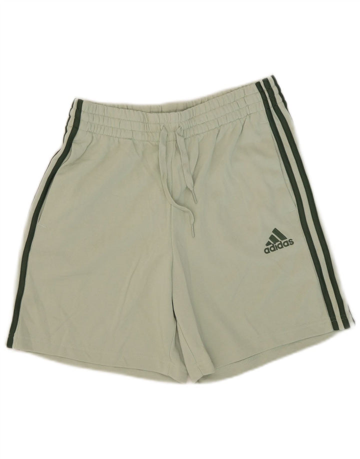 Adidas Short de sport homme vert moyen en coton