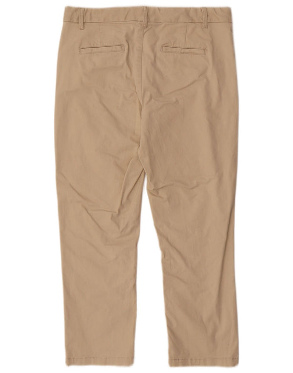 Fat Face Pantalon court pour femme UK 12 Medium W32 L24 Coton beige