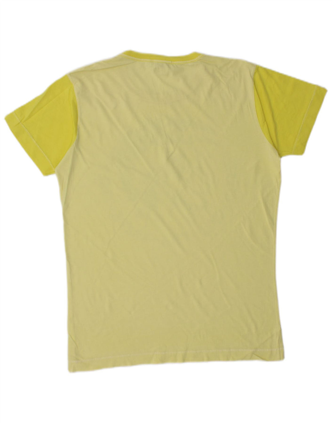 DIESEL T-Shirt Graphique Homme Petit Jaune Colourblock