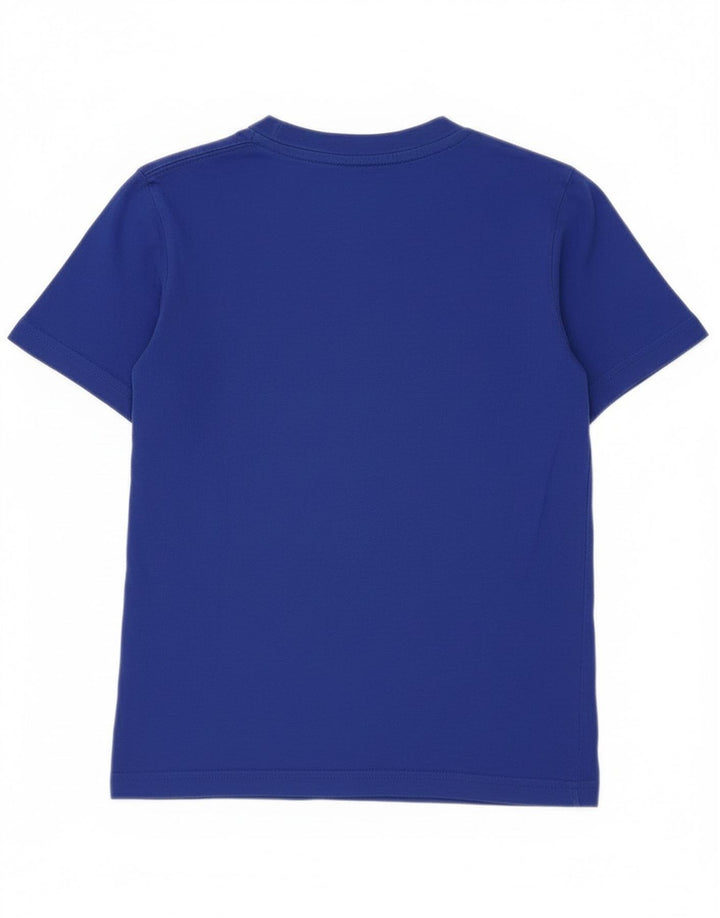 Adidas T-Shirt Top Garçon 7-8 ans Bleu Coton