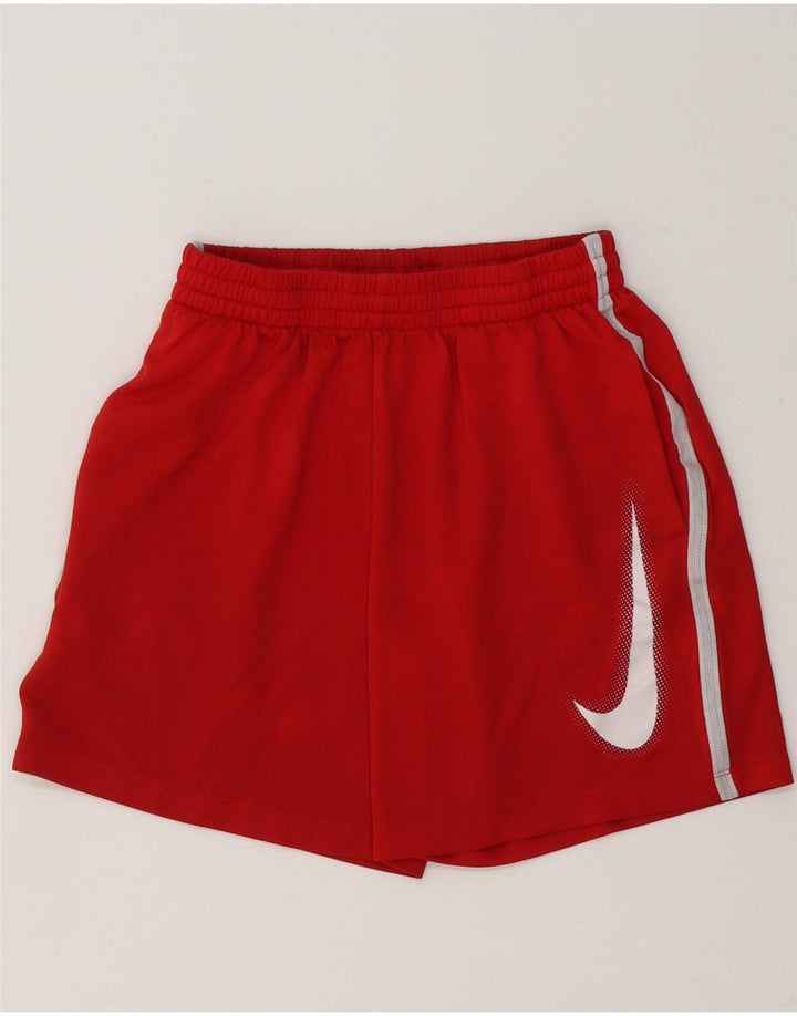 Short de sport Nike Dri Fit Graphic pour garçon 10-11 ans Rouge moyen Polyester