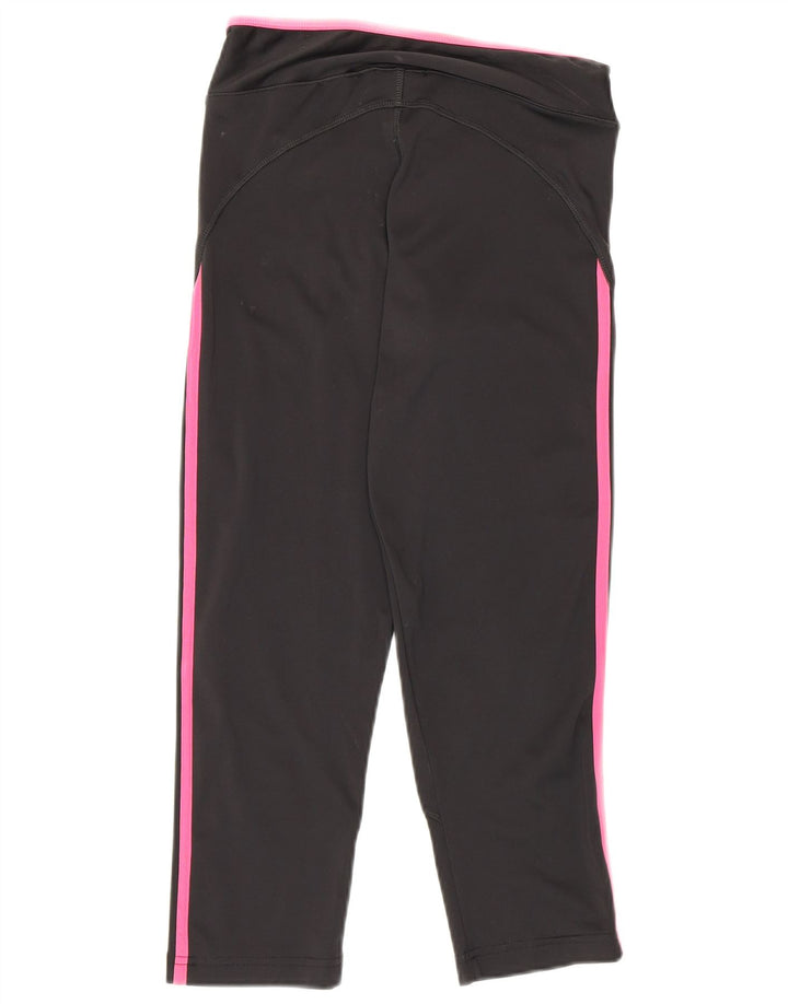 Adidas Climalite Capri Leggings UK 8 Small Noir Polyester