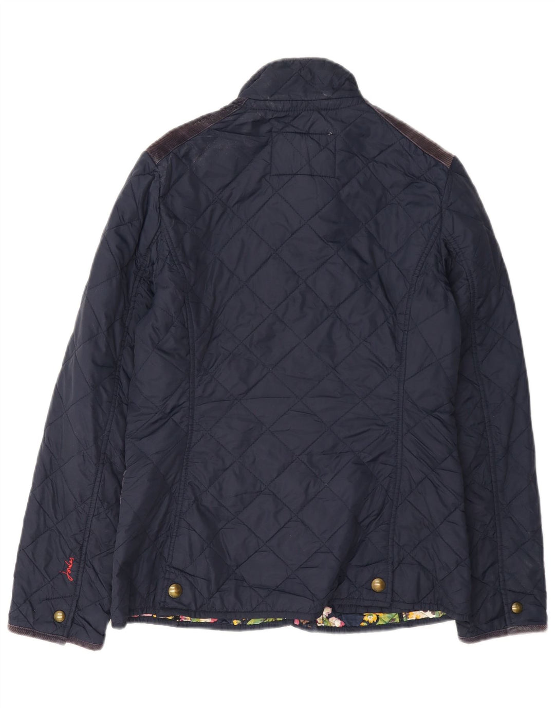 Joules Veste matelassée pour femme UK 10 Small Bleu marine en coton