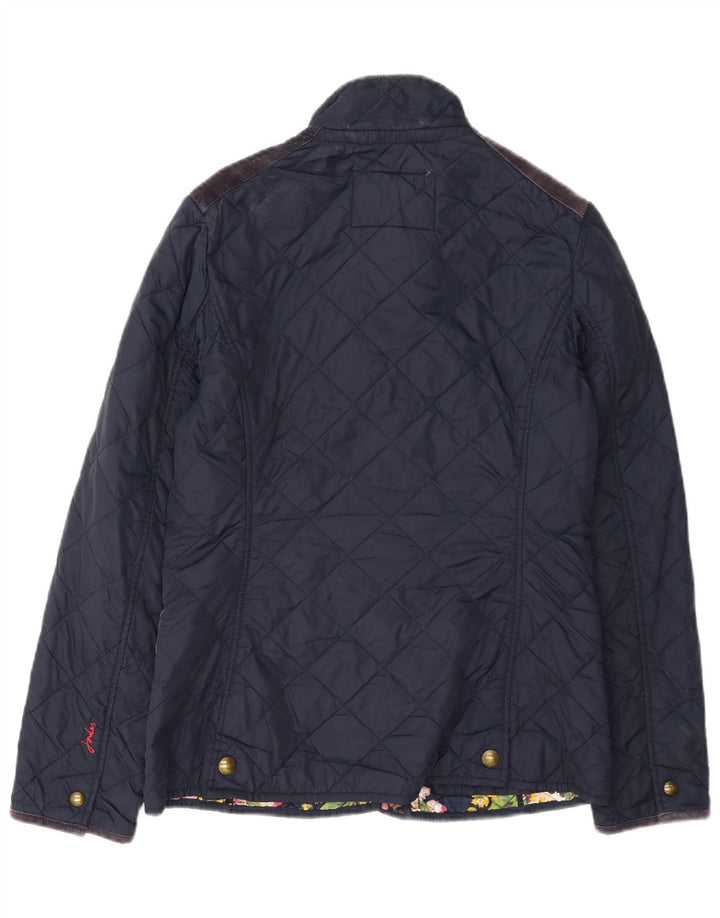 Joules Veste matelassée pour femme UK 10 Small Bleu marine en coton