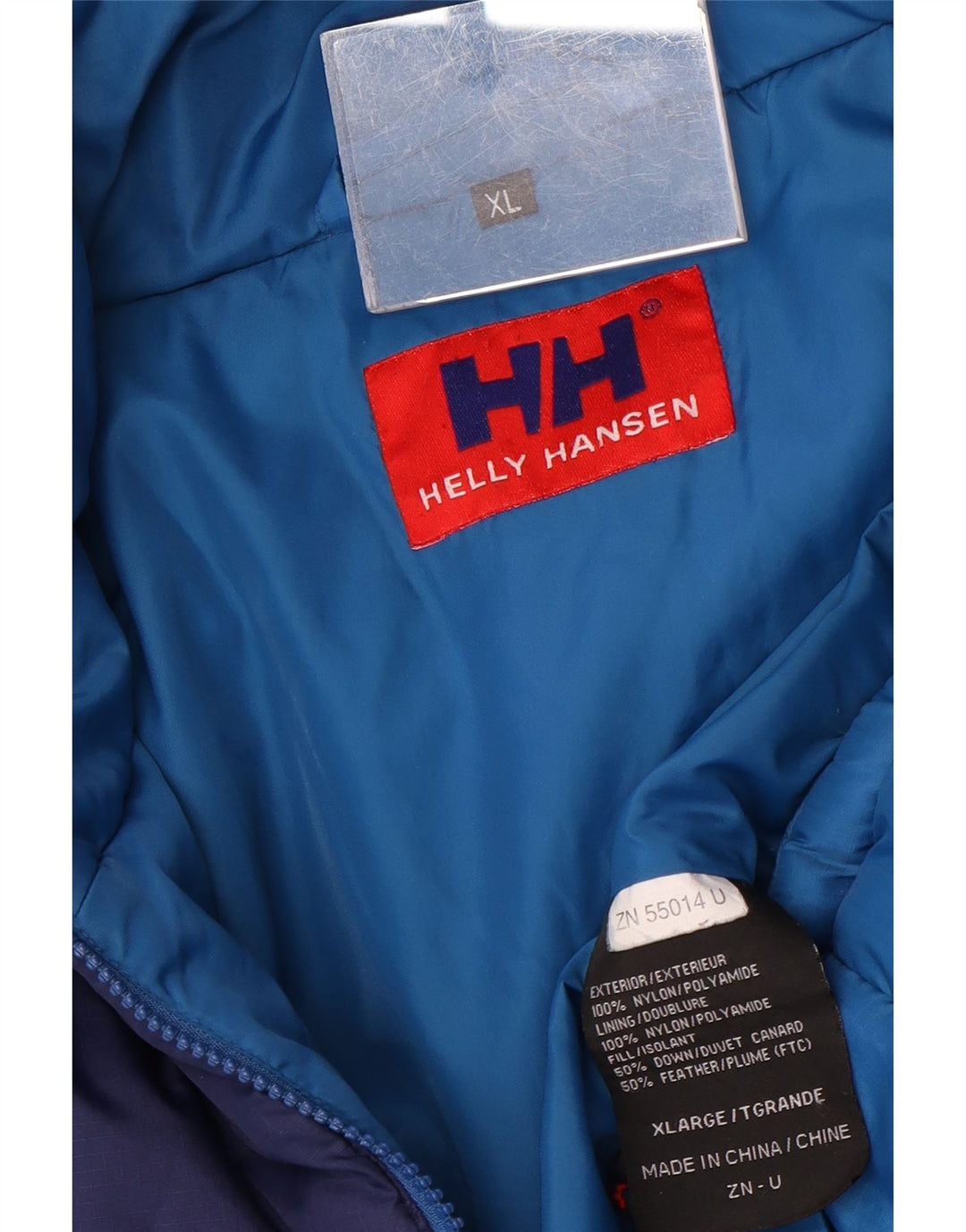 Helly Hansen Veste rembourrée pour homme UK 42 XL Bleu Colorblock Nylon