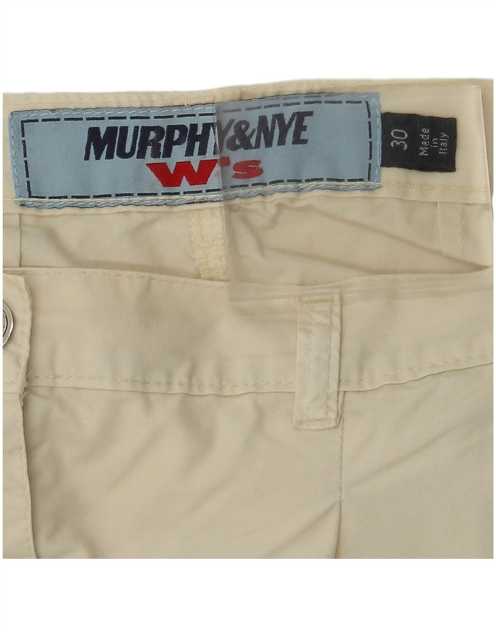 Murphy & Nye Short Chino Pegged Femme W30 Coton Beige Moyen