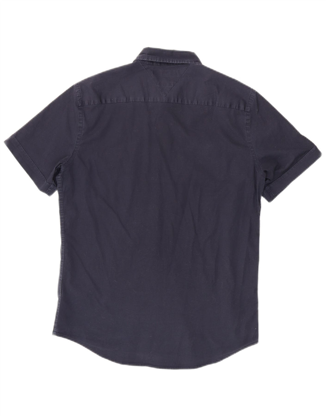 TOMMY HILFIGER Chemise Slim Fit à Manches Courtes Homme Bleu Marine Moyen Coton