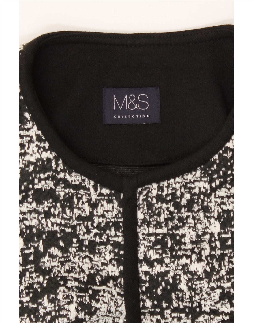 Marks & Spencer Boléro pour femme UK 10 Petit Noir Géométrique